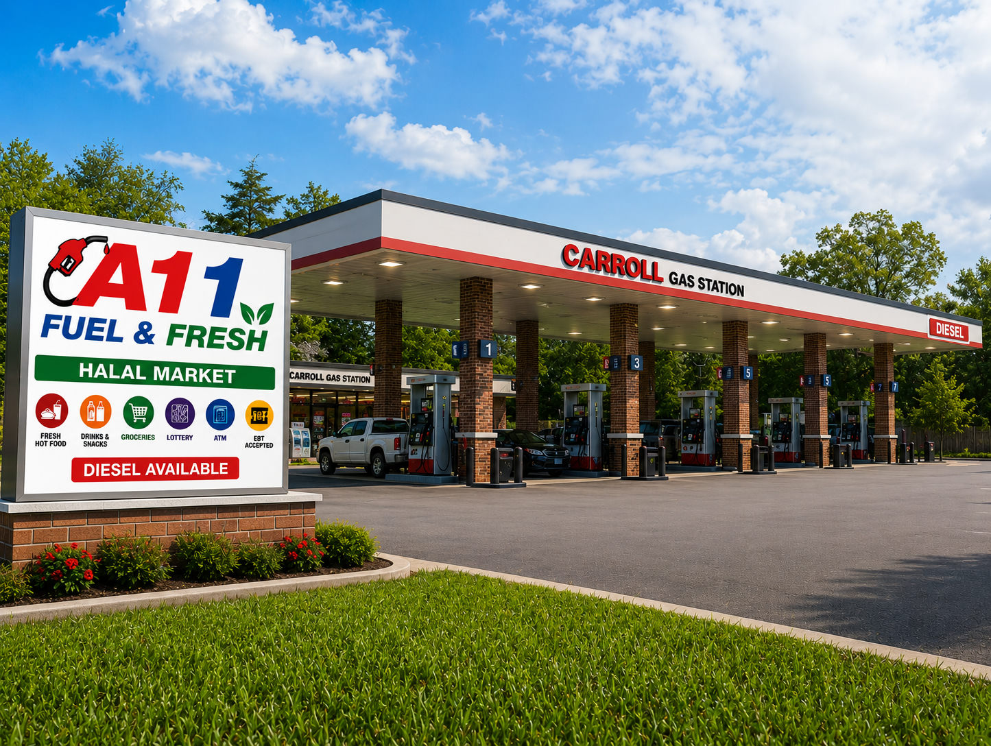 Carroll Mart exterior on Baltimore National Pike Ellicott City